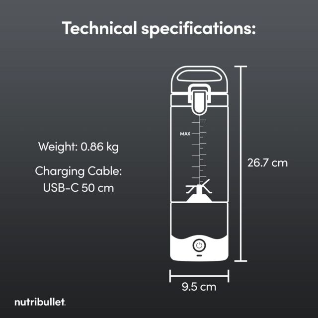 Nutribullet 2777 McLaren Portable Blender - Grey