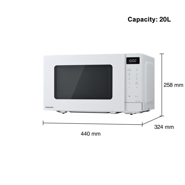 Panasonic NN-ST21QWB 20L Compact Microwave Oven