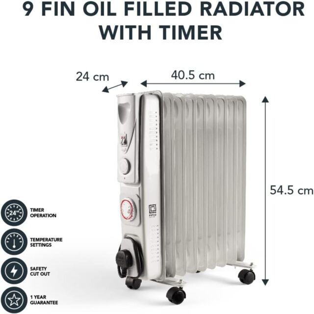 Pifco 203878 2Kw Convector - Timer