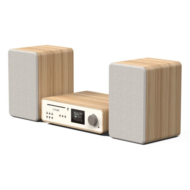 PURE 252807 Classic Stereo Cotton White/Oak EU/UK 