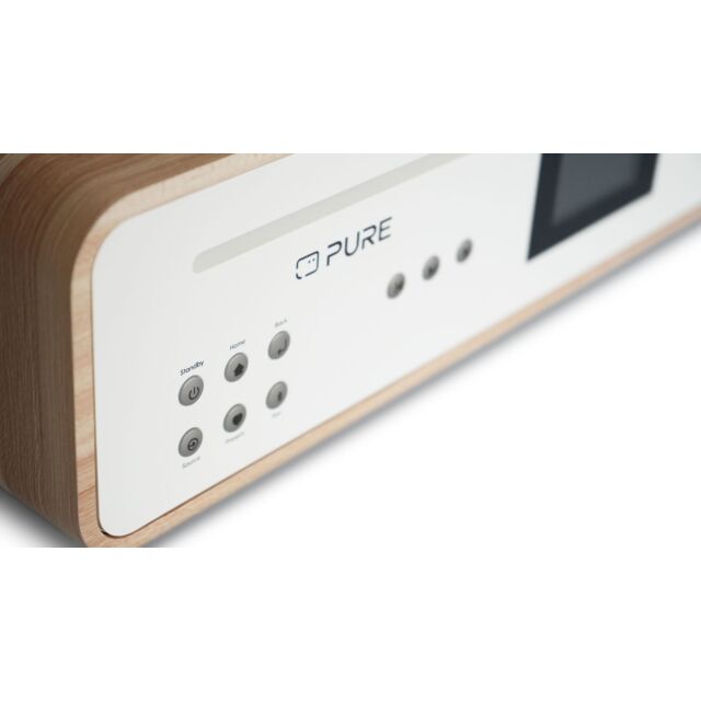 PURE 252807 Classic Stereo Cotton White/Oak EU/UK 