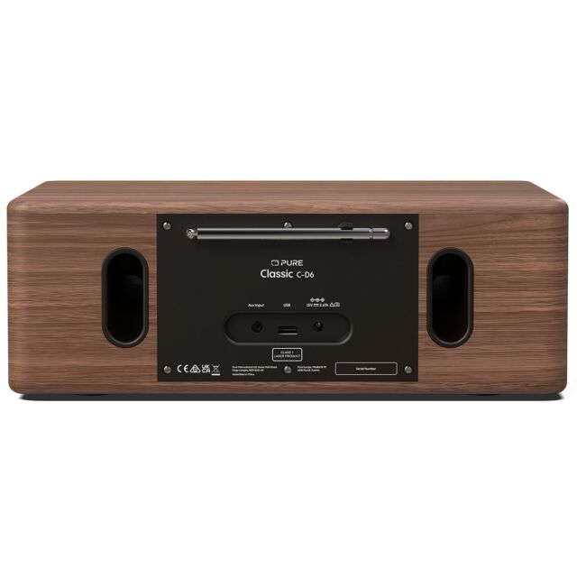 PURE 252985 Classic C-D6 Coffee Black/Walnut EU/UK 