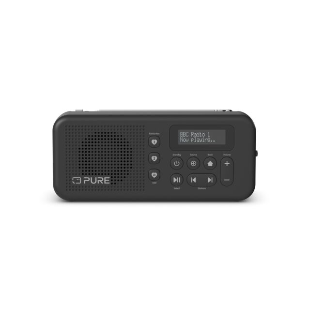 PURE 255228 Elan Move - Portable Dab+ + FM Radio With Bluetooth, Black