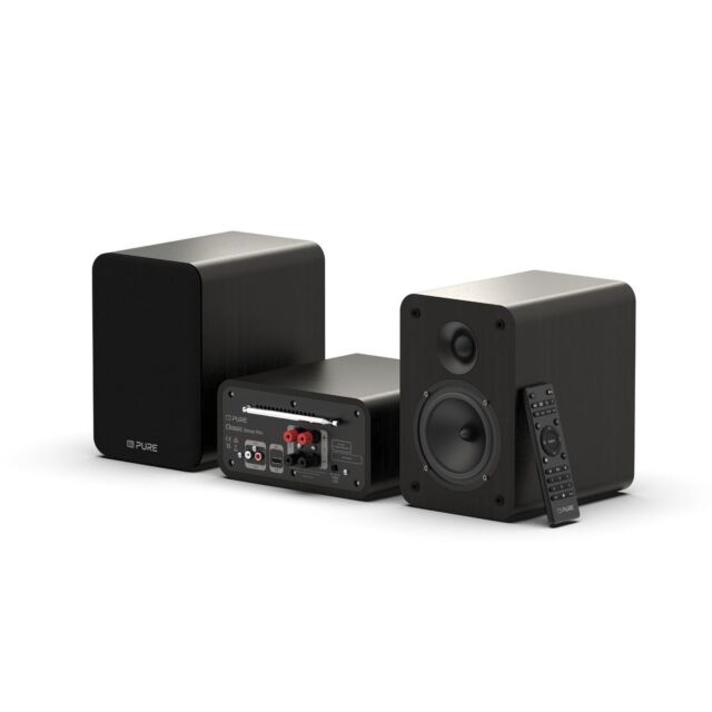 PURE 255604 Classic Stereo Mini - The Charming Micro Stereo System, Black