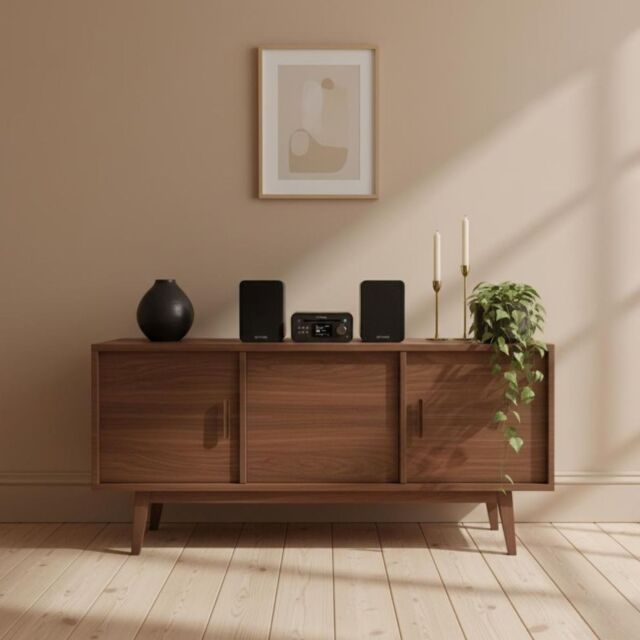 PURE 255604 Classic Stereo Mini - The Charming Micro Stereo System, Black