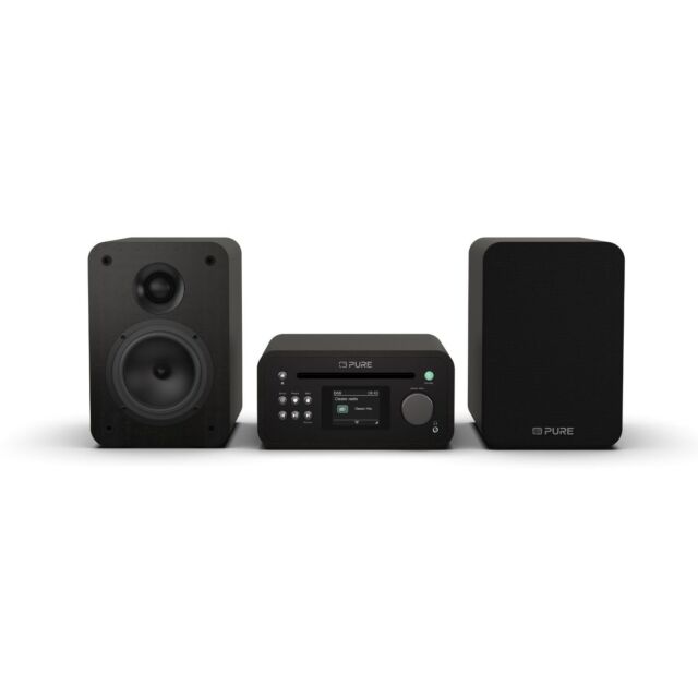 PURE 255604 Classic Stereo Mini - The Charming Micro Stereo System, Black