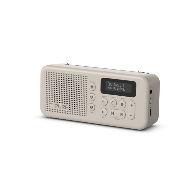 PURE 255878 Elan Move - Portable Dab+ + FM Radio With Bluetooth, Sand