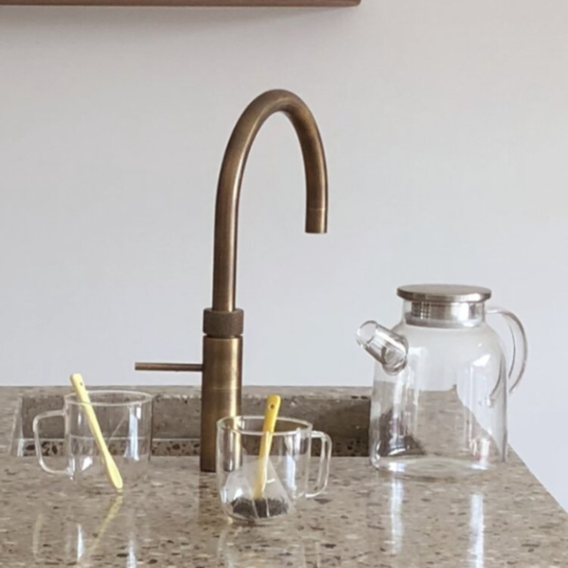 Quooker FNRPTB Tap Fusion Round patinated brass