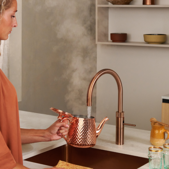 Quooker FNRRCO Tap Fusion Round rose copper