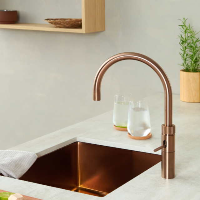 Quooker FNRRCO Tap Fusion Round rose copper