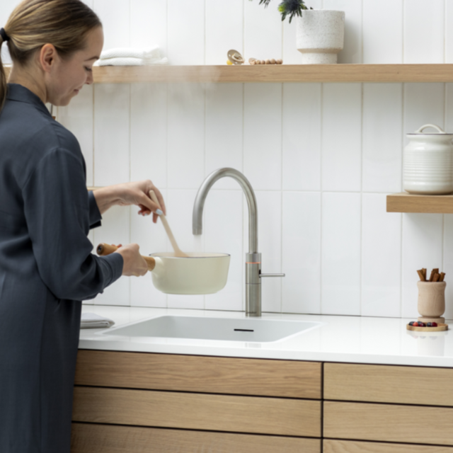Quooker FNRSST Tap Fusion Round stainless steel