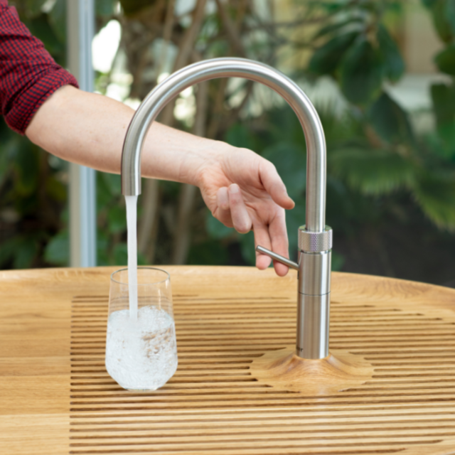 Quooker FNRSST Tap Fusion Round stainless steel