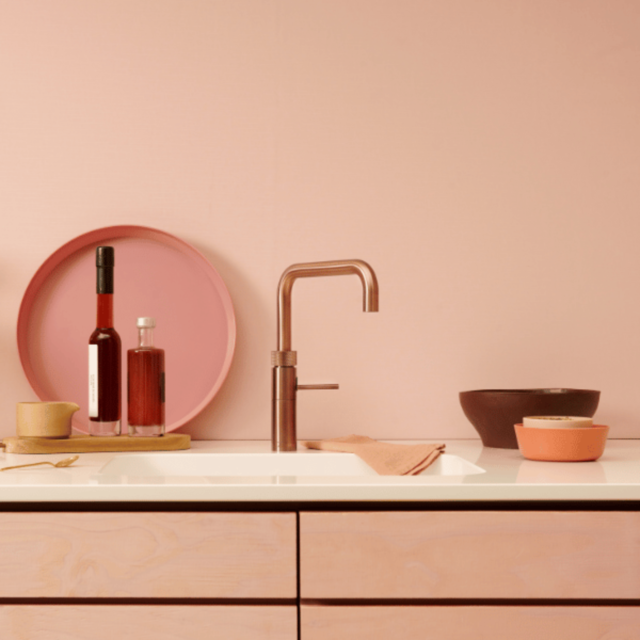 Quooker FNSRCO Tap Fusion Square rose copper