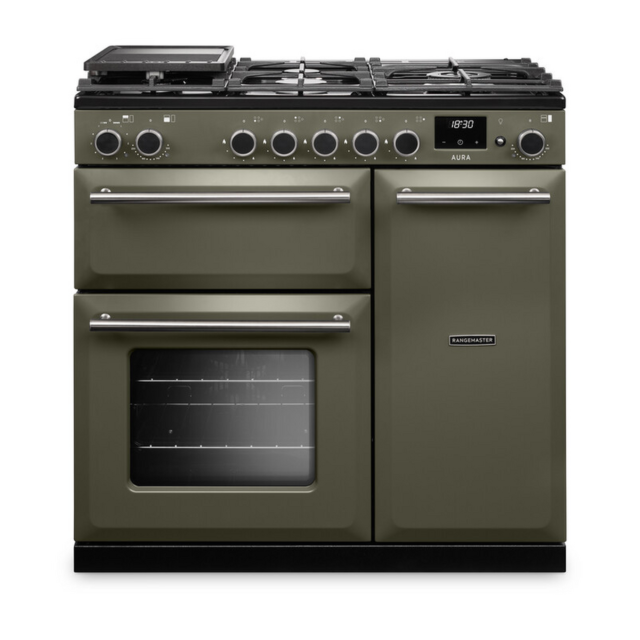 Rangemaster AURA90DFP 90cm Dual Fuel Cooker River Bed