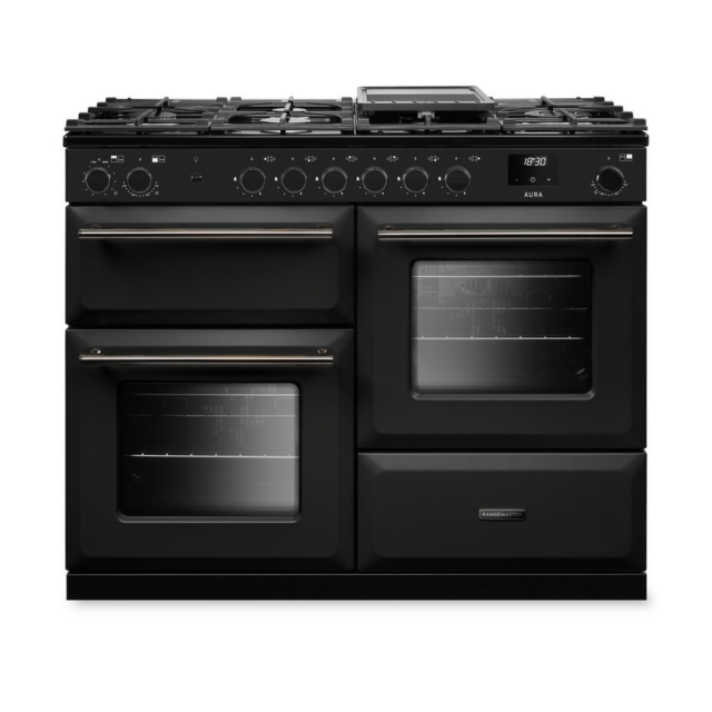 Rangemaster AURO110DF 110cm Dual Fuel Cooker Charcoal