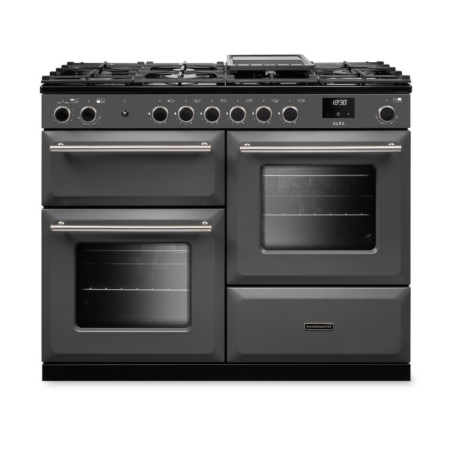 Rangemaster AURO110DF 110cm Dual Fuel Cooker Slate