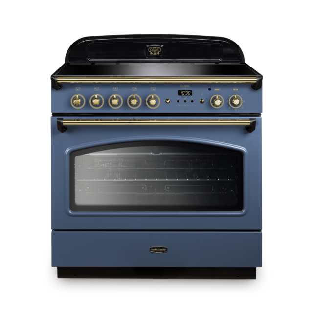 Rangemaster CLAS90FXEISB/B 131810 CLASSIC FX 90 IND STONE BLUE/BRS GB/IE