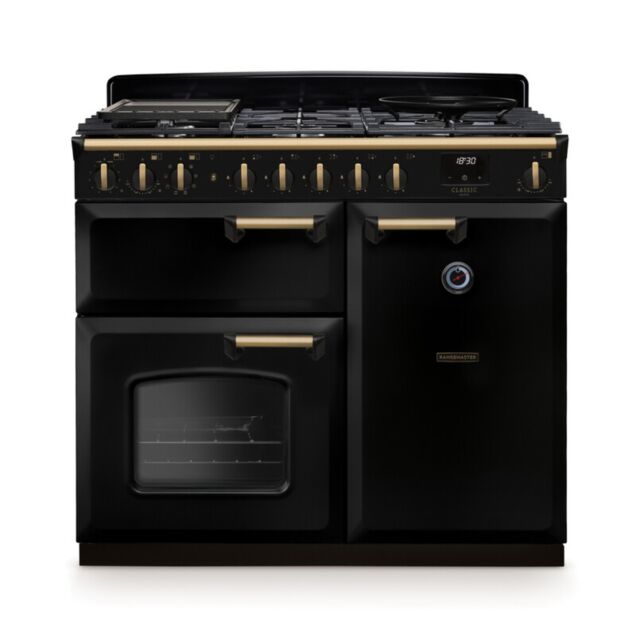 Rangemaster CLDL100DFPGBL/AB1 18295 CLASSIC DLX 100 DF GLSS BLCK AB GB/IE