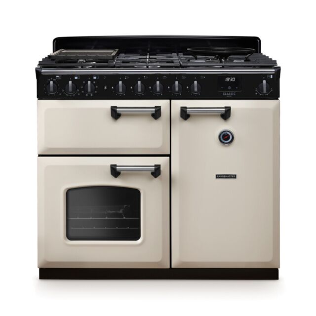 Rangemaster CLDL100DFPPCR/CM1 14643 CLASSIC DLX 100 DF PL CRM CM GB/IE