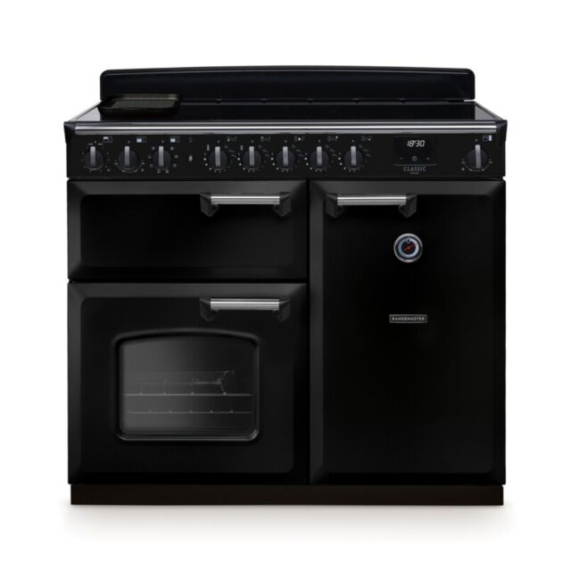 Rangemaster CLDL100EIPGBL/CM1 14672 CLASSIC DLX 100 EI GLSS BLCK CM GB/IE