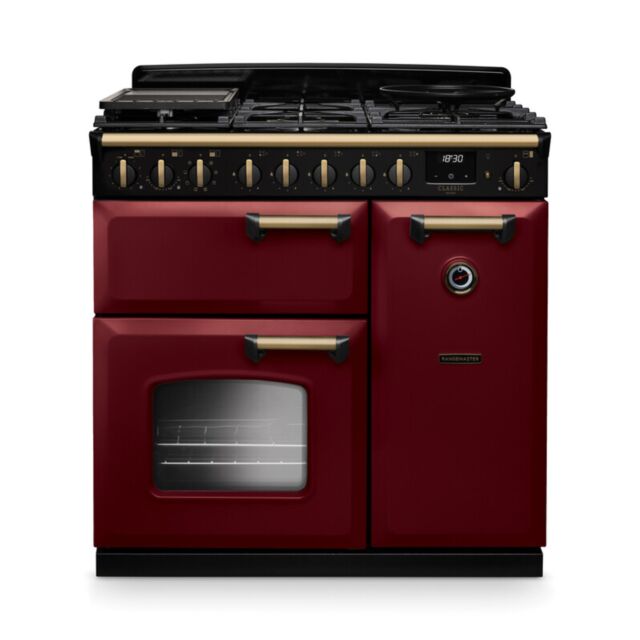Rangemaster CLDL90DFPBOR/AB1 18261 CLASSIC DLX 90 DF BRDUX AB GB/IE