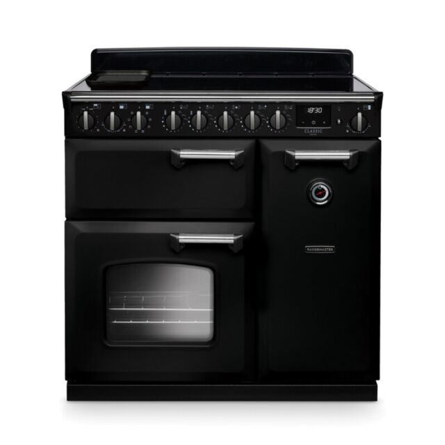 Rangemaster CLDL90EIPCBL/CM1 14588 CLASSIC DLX 90 EI CHRCL BLCK CM GB/IE