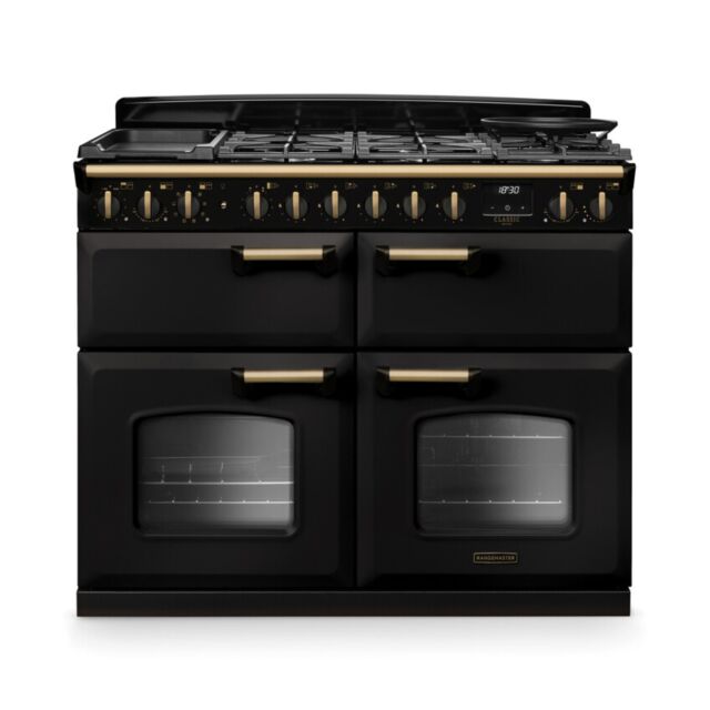 Rangemaster CLDLB110DFPCBL/AB1 18364 CLASSIC DLX BC 110 DF CHRCL BLCK AB GB/IE