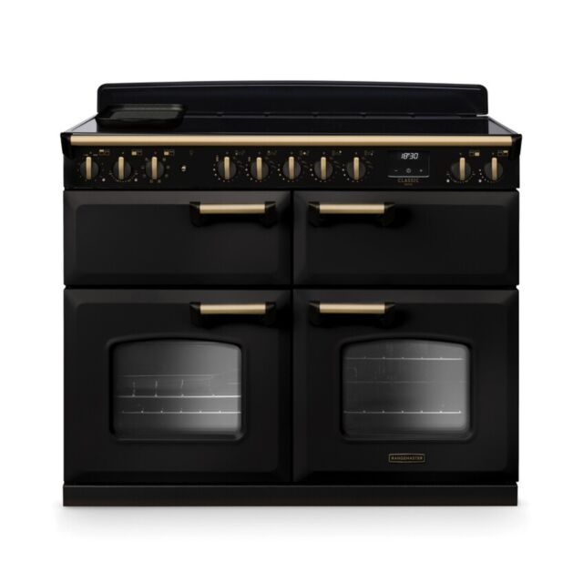 Rangemaster CLDLB110EIPCBL/AB1 18384 CLASSIC DLX BC 110 EI CHRCL BLCK AB GB/IE