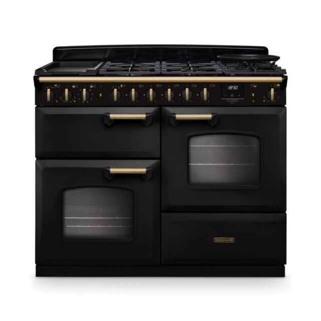 Rangemaster CLDLO110DFPCBL/AB1 18324 CLASSIC DLX OC 110 DF CHRCL BLCK AB GB/IE