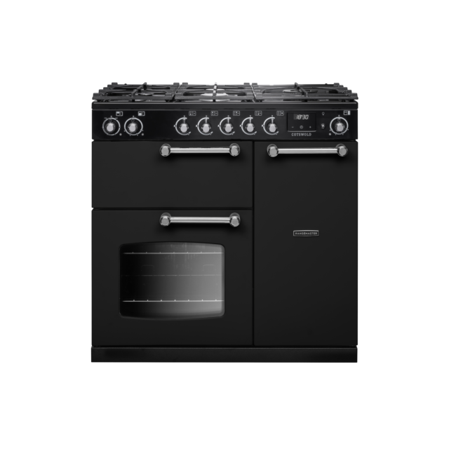 Rangemaster COT90DFPCBL/CM1 19922 COTSWOLD 90 DF CHRCL BLK CM GB/IE