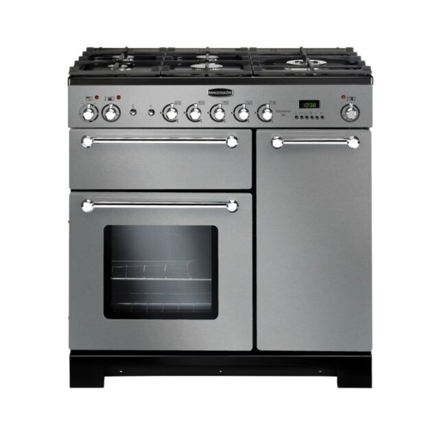 Rangemaster KCH90DFFSS/C 98760 KITCHENER 90 DF ST/STEEL CHROME