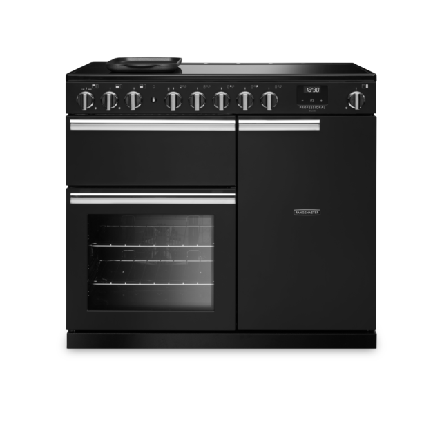 Rangemaster PRDL100EIPCBL/CM1 15557 NEW PROFESS DLX 100 EI CHRCL BLK CM GB/IE