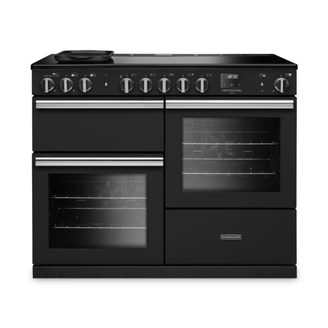 Rangemaster PRDLO110EIPCBL/CM1 15593 NEW PROFESS DLX OC 110 EI CHRCL BLK CM GB/IE