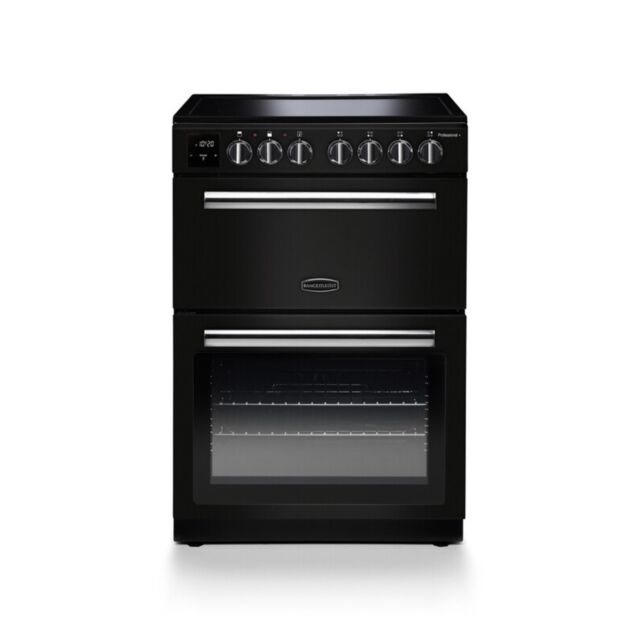 Rangemaster PROPL60ECBL/C 128190 PROFESSIONAL PLUS 60 CERAMIC BLACK/CHR