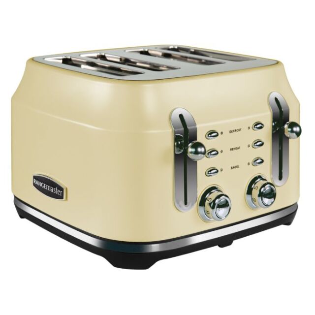 Rangemaster RMCL4S304 CM 4-Slice Long Slot Toaster, variable browning controls, high-lift function,