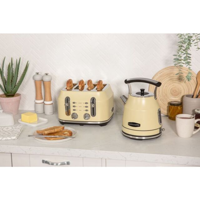 Rangemaster RMCL4S304 CM 4-Slice Long Slot Toaster, variable browning controls, high-lift function,