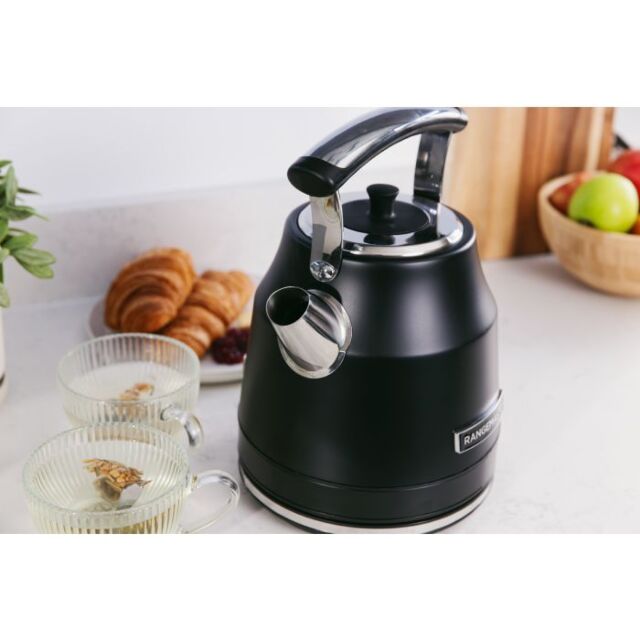 Rangemaster RMCLDK301 BK 1.7L Rapid Boil Cordless Kettle, 3kW, automatic shut-off, boil-dry protecti