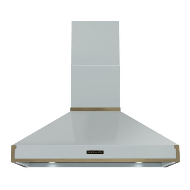 Rangemaster RPREHD100PMSB/AB1 Prestige Hood 100cm Misty Blue/A.Brass