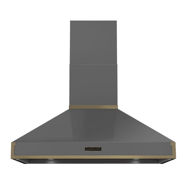 Rangemaster RPREHD100PSLT/AB1 Prestige Hood 100cm Slate / A.Brass