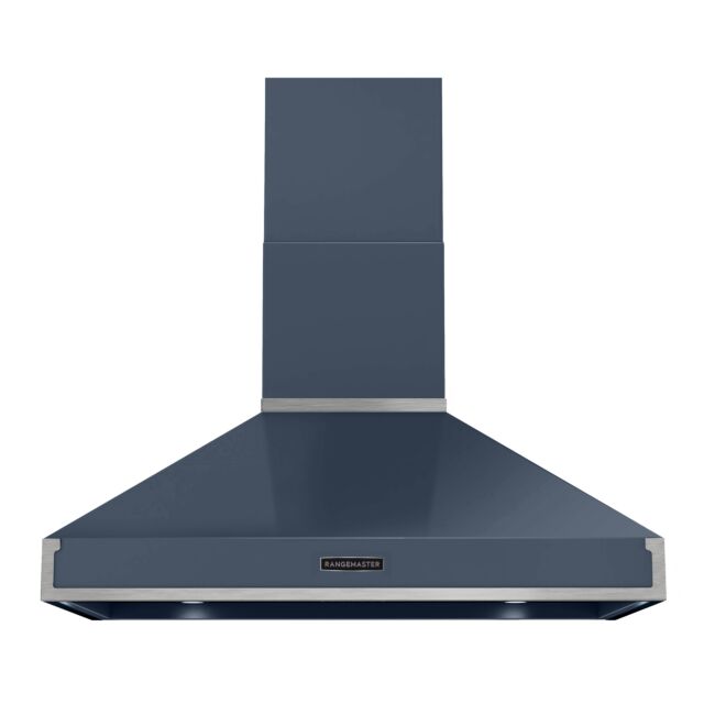 Rangemaster RPREHD100PSTB/CM1 Prestige Hood 100cm Stone Blue /Chrome