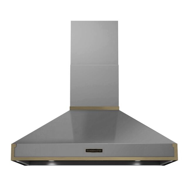 Rangemaster RPREHD100STST/AB1 Prestige Hood 100cm St/Stl / A.Brass