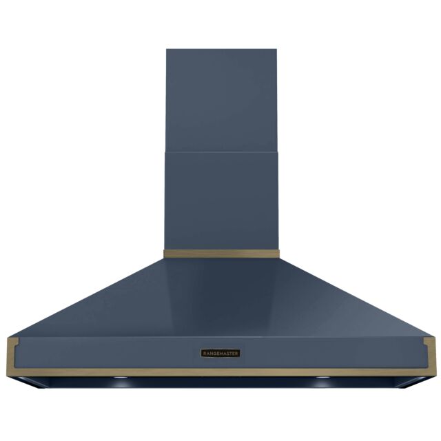 Rangemaster RPREHD110PSTB/AB1 Prestige Hood 110cm Stone Blue/A.Brass
