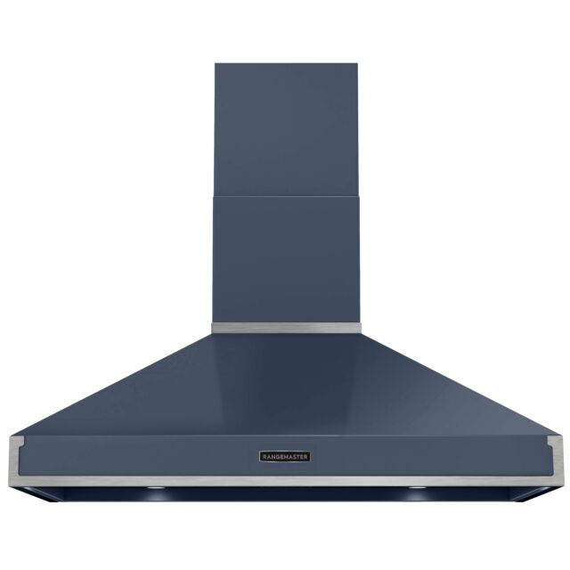 Rangemaster RPREHD110PSTB/CM1 Prestige Hood 110cm Stone Blue /Chrome
