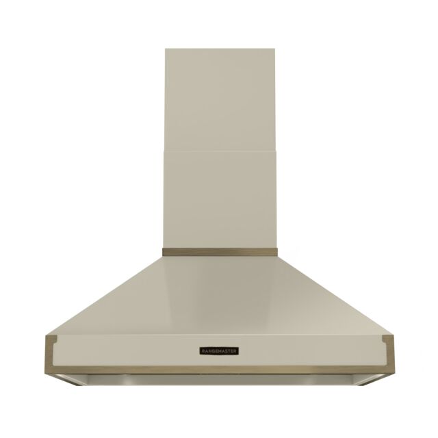 Rangemaster RPREHD90PPCR/AB1 Prestige Hood 90cm Pale Cream /A.Brass