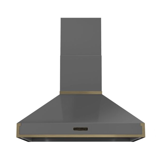 Rangemaster RPREHD90PSLT/AB1 Prestige Hood 90cm Slate / A.Brass