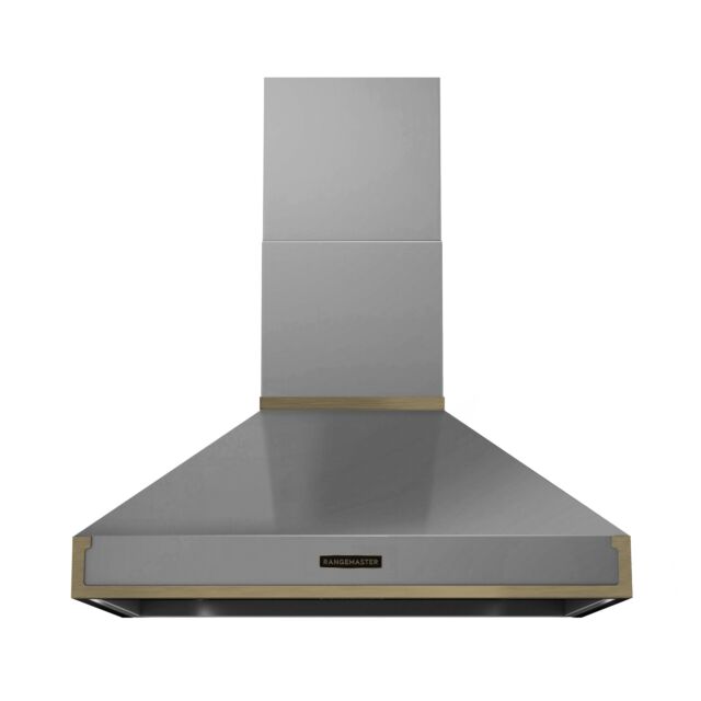 Rangemaster RPREHD90STST/AB1 Prestige Hood 90cm St/Stl / A.Brass