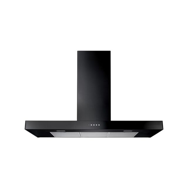 Rangemaster UHDF100BL/ 134680 100CM FLAT HOOD BLACK + NO BADGE