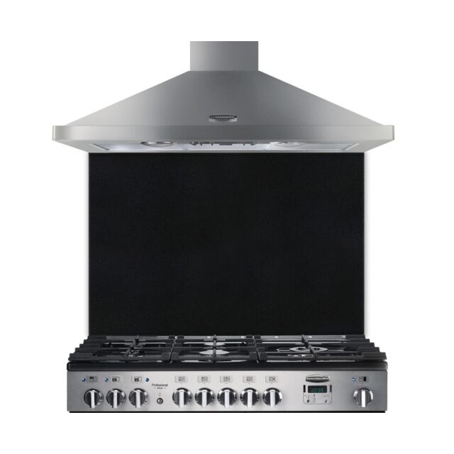 Rangemaster UNBSP100BL/ 95770 UNIVERSAL 100CM SPLASHBACK BLACK
