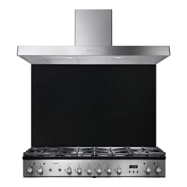 Rangemaster UNBSP110BL/ 63290 UNIVERSAL 110CM SPLASHBACK BLACK