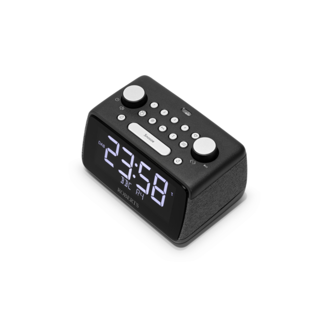 Roberts ORTUS4BK Large digit DAB+ / FM Radio with blutooth, dual alarm, sleep timer with presets (Av
